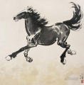 Xu Beihong caballo corriendo tinta china antigua